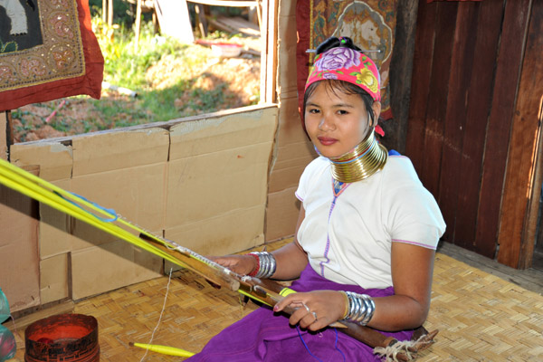 A girl of the Padaung Hill Tribe