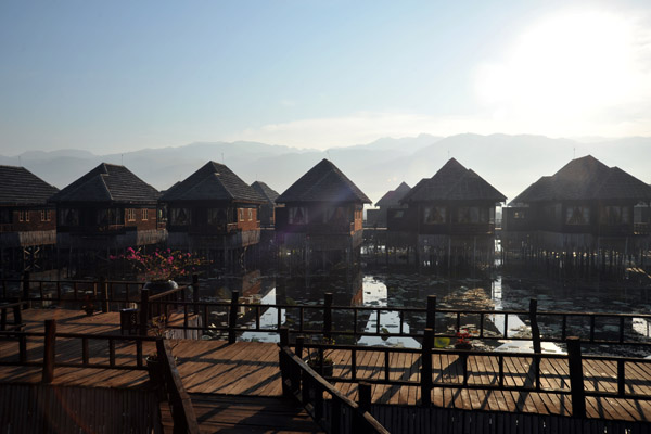 Morning at the Myanmar Treasure Resort Inle