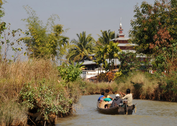 Indein River approaching a temple