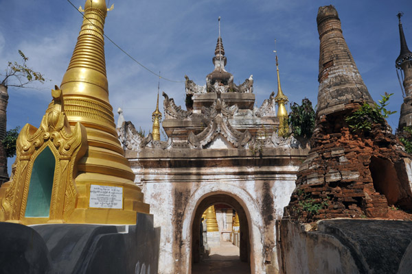 The stupa on the left (#318) was restored by a Russian donor, 2008