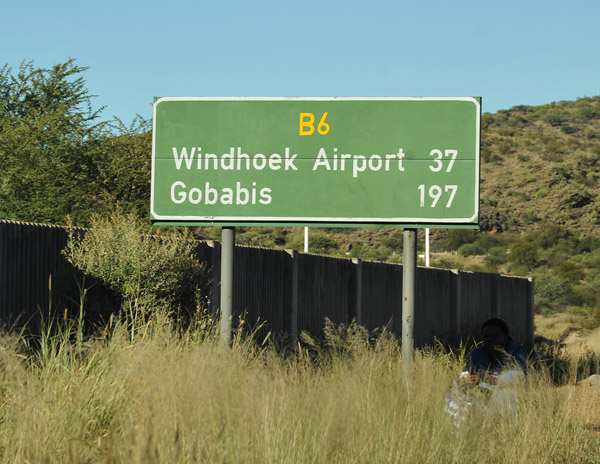 Trans-Kalahari Highway to Windhoek Airport and Gobabis