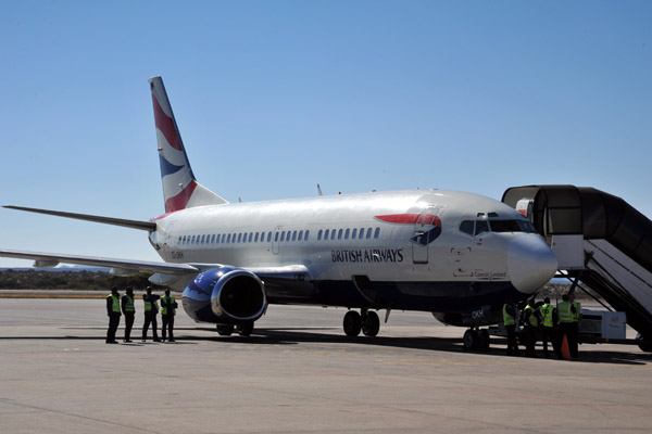 British Airways (Comair South Africa) B737 at WDH (ZS-OKH)