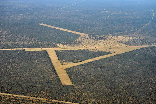 Runways along the road C31 northeast of Windhoek