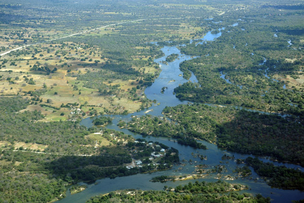 Looks like a nice lodge on the Okavango River upstream from the bridge between Divundu and Bagani, Caprivi Strip