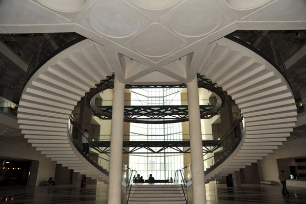 Double staircase of the Museum of Islamic Art