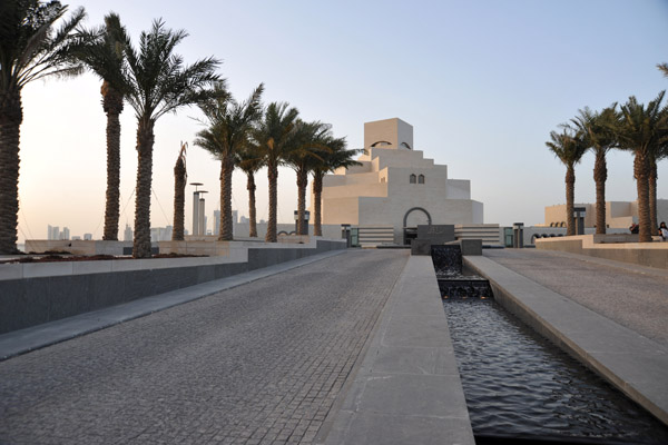 Palm lined approach to the Museum of Islamic Art
