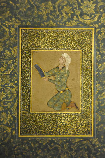 A Kneeling Youth attributed to Mirza 'Ali, Iran ca 1565