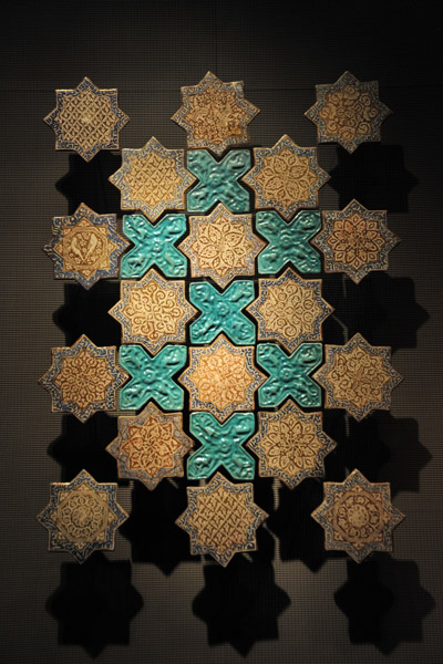 Tile Panel, Iran (Kashan) early 14th C.