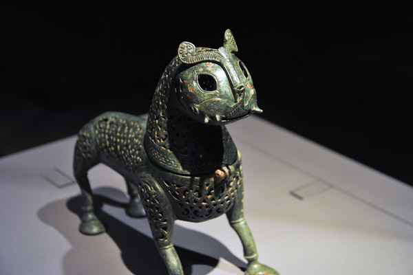 Incense Burner in the form of a Lion, Iran or Central Asia, 12th C.