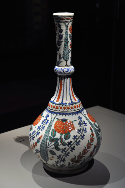 Water Bottle, Turkey (Iznik) ca 1570-1580
