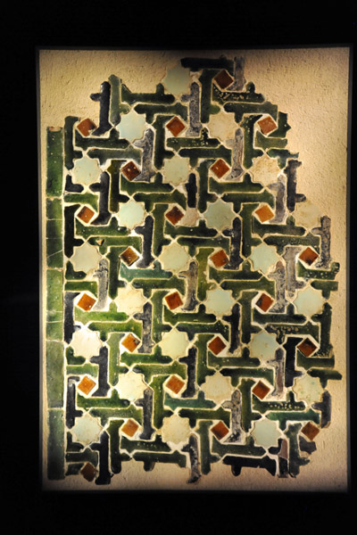 Panel of Mosaic Tiles (Alicatado) 14th C. Spain