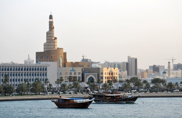 Spiral minaret of the Kassem Darwish Fakhroo Islamic Centre