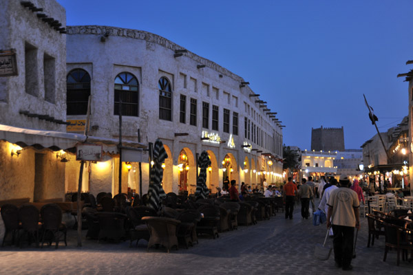 Pleasant al fresco cafs and restaurants, Souq Waqif, Doha