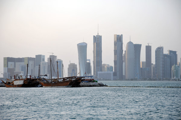 Skyline of the West Bay, Doha (2010)