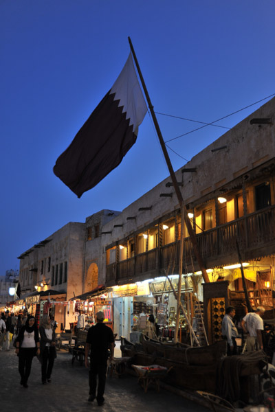 Qatari flag, Souq Waqif