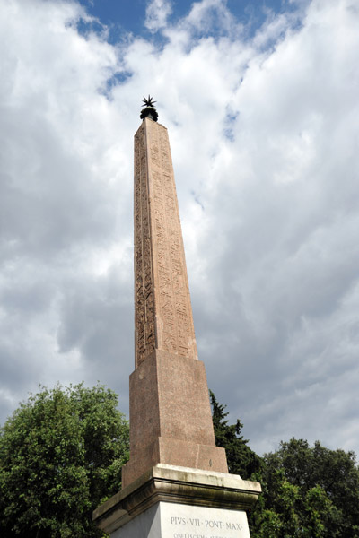 Obelisk of Atinoo, Villa Borghese