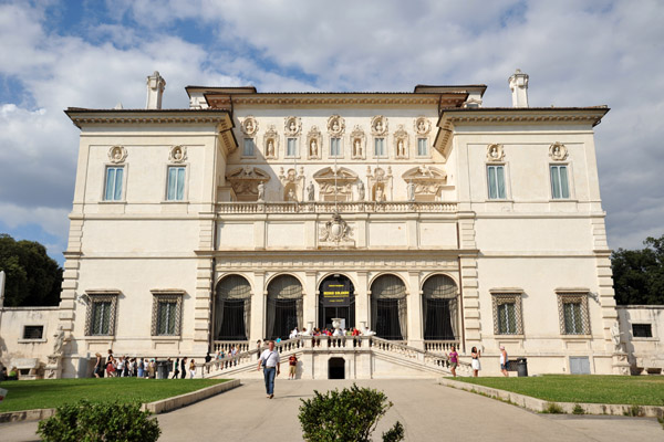 The Galleria Borghese is housed in the 16th C. Villa Borghese Pinciana