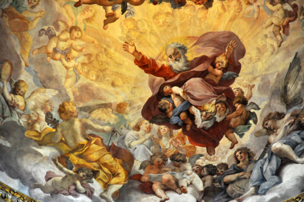 The Eternal in Glory by Luigi Garzi (ca 1685)