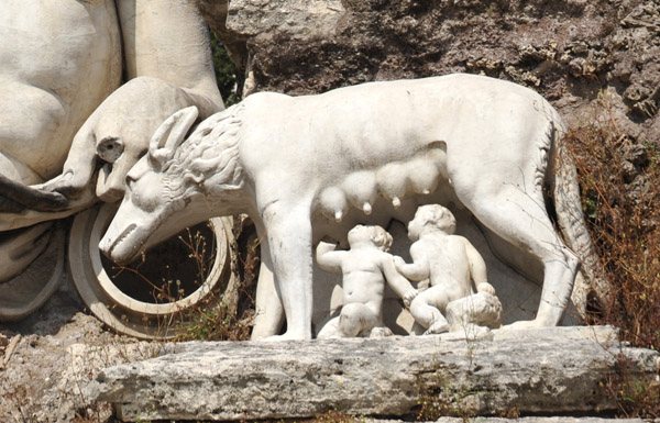 Detail of Giovanni Ceccarini's fountain