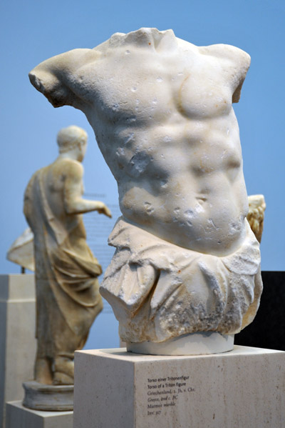 Torso of a Triton figure, Greece, 2nd C. BC
