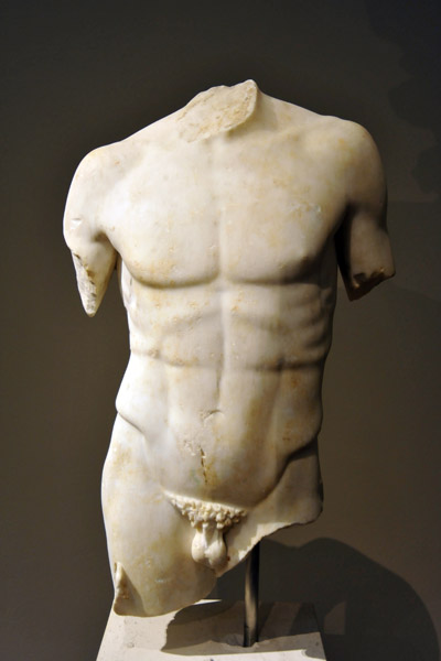 Torso of a man, 1st C. AD Roman copy of a Greek original ca 450 BC