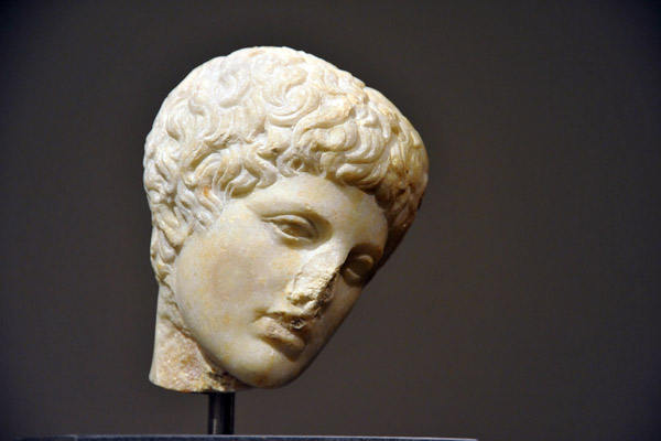 Head of an athlete (so-called Narkissos) 1st C. AD Roman copy of 5th C. BC Greek original