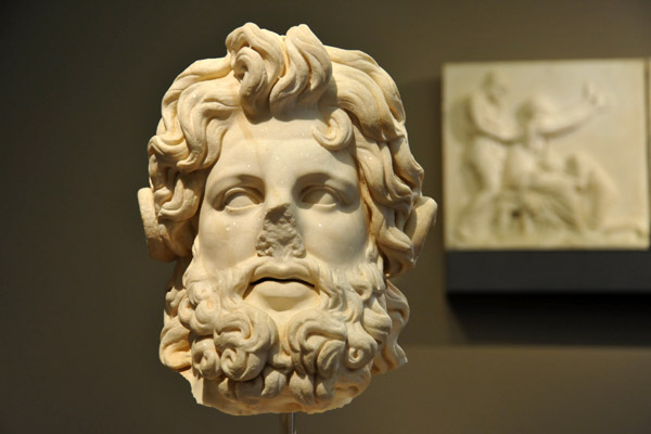 Head of a colossal statue of Zeus-Ammon, Roman Tunisia 150-180 AD