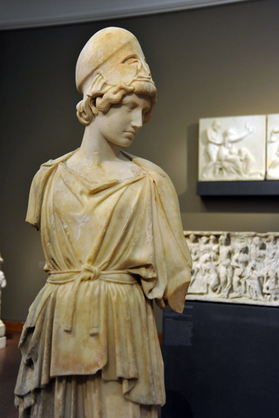 The Myron Athena, Roman copy of a Greek bronze by Myron ca 450 BC