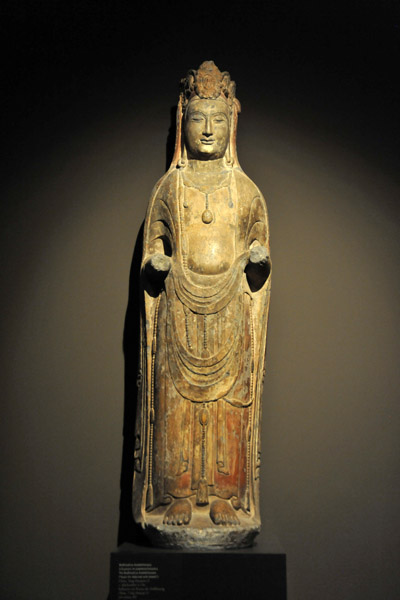 The Bodhisattva Avalokitesvara Kuan-Yin Adorned with Jewels China, 7th C. AD (Tang)