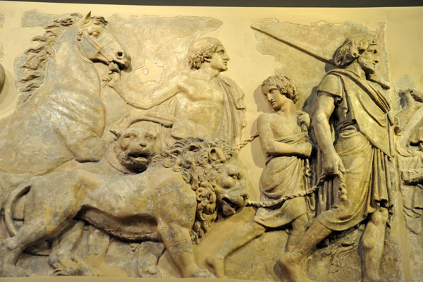 Alexander the Great Marches into Babylon, Bertel Thorvaldsen 1812