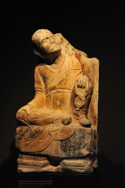Seated figure of Arhat (Lohan) in a Monk's Habit, China 1114 AD (Song Dynasty)