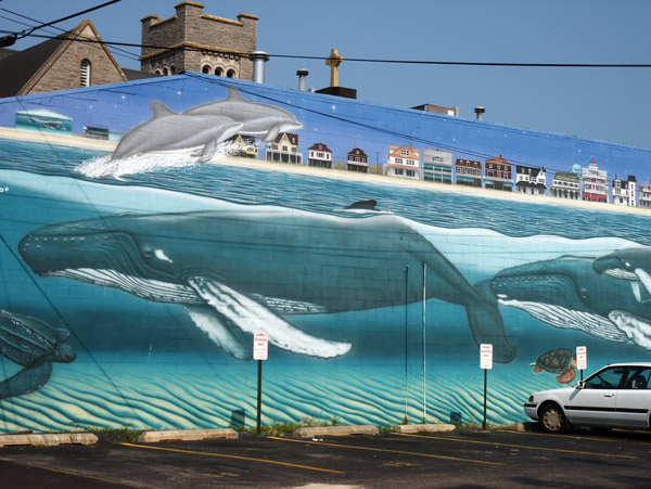 Whale mural, Cape May