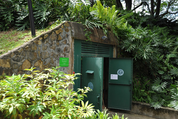 Entrance to the Battle Box - British command bunker complex from World War II