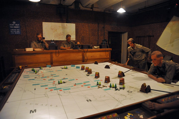 Planning room, British Malay Command Headquarters, Fort Canning, Singapore