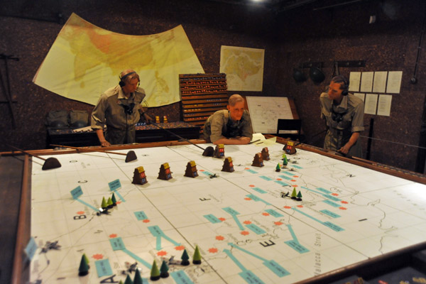 Planning room, British Malay Command Headquarters, Fort Canning, Singapore