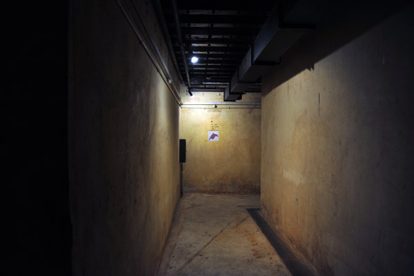Passageway in the Battle Box command bunker, Fort Canning Park