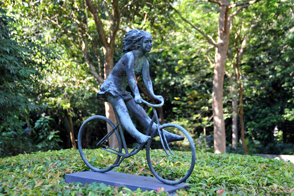 Girl-On-A-Bicycle, Singapore Botanical Garden