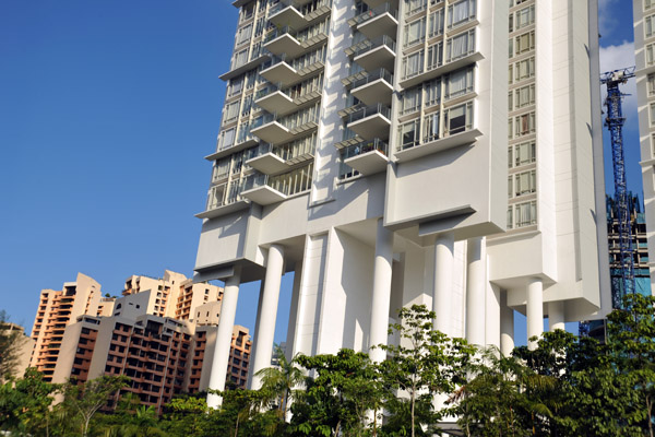 Modern architecture, River Valley Rd (Singapore bus stop B11)