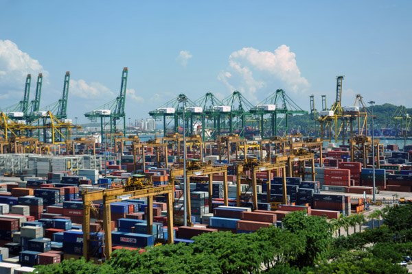 Port of Singapore from Fuji Xerox Tower