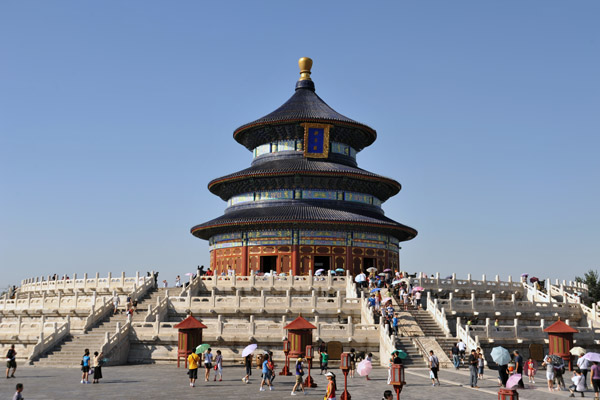 Hall of Prayer for Good Harvests burned in 1889 and was rebuilt soon after