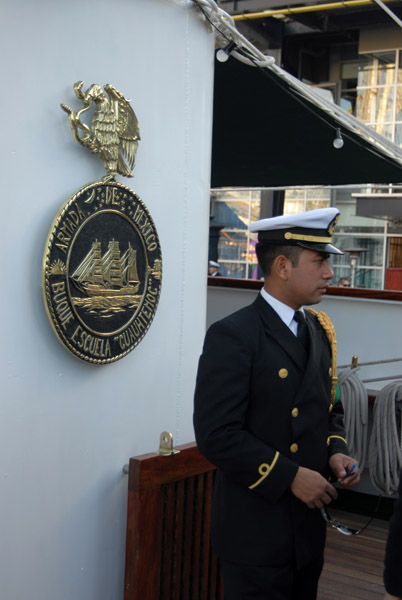 Mexican naval officer on the Cuauhtemoc