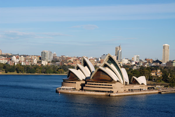 Sydney Opera House from Sydney Harbour Bridge