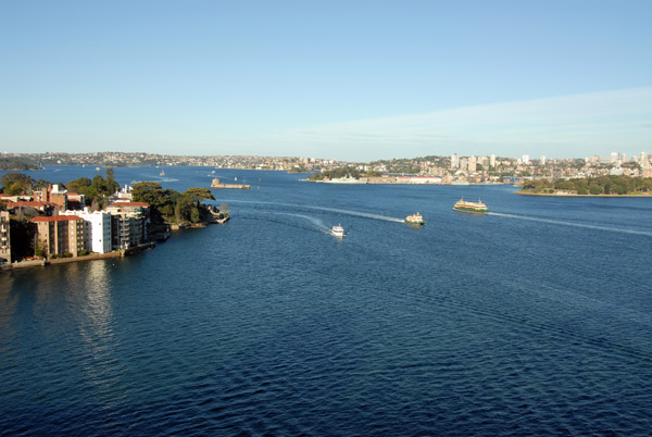 Sydney Harbour from the bridge