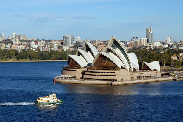 Sydney Opera House from the Sydney Harbour Bridge