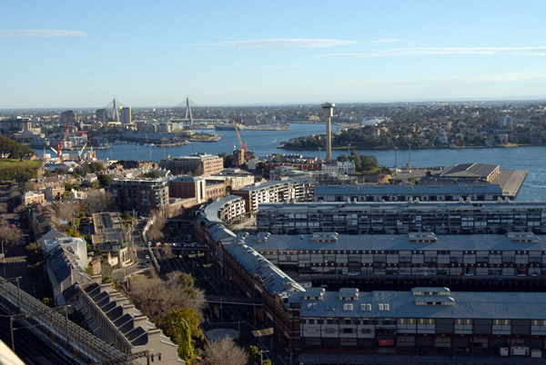 Walsh Bay from Sydney Harbout Bridge