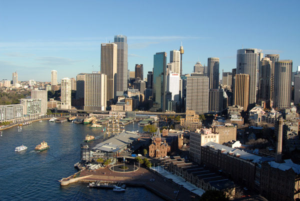 The Rocks and Circular Quay from the Sydney Harbour Bridge