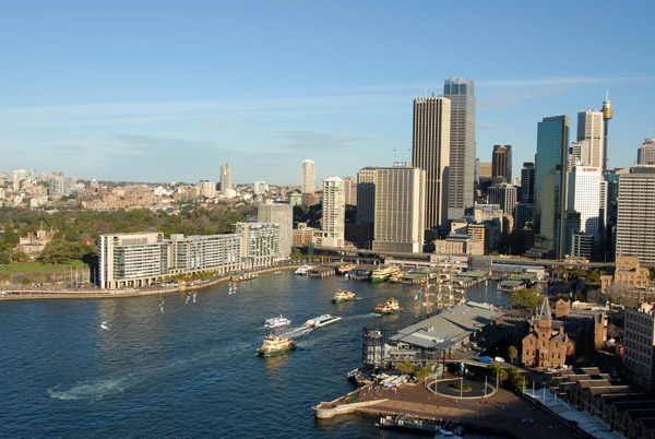 The Rocks and Circular Quay from the Sydney Harbour Bridge