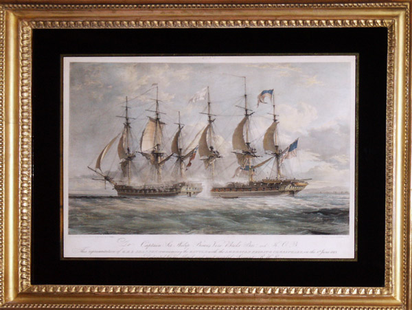 HMS Shannon captures USS Chesapeake during the War of 1812