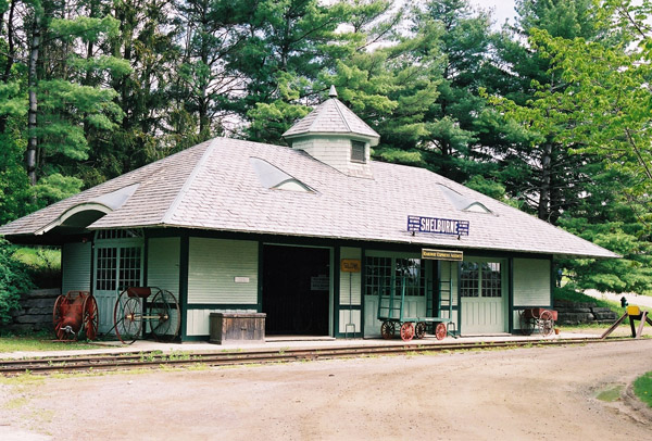Shelburne Railway Station, now also preserved at the Shelburne Museum