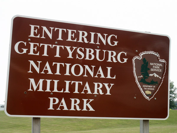 Entering Gettysburg National Military Park